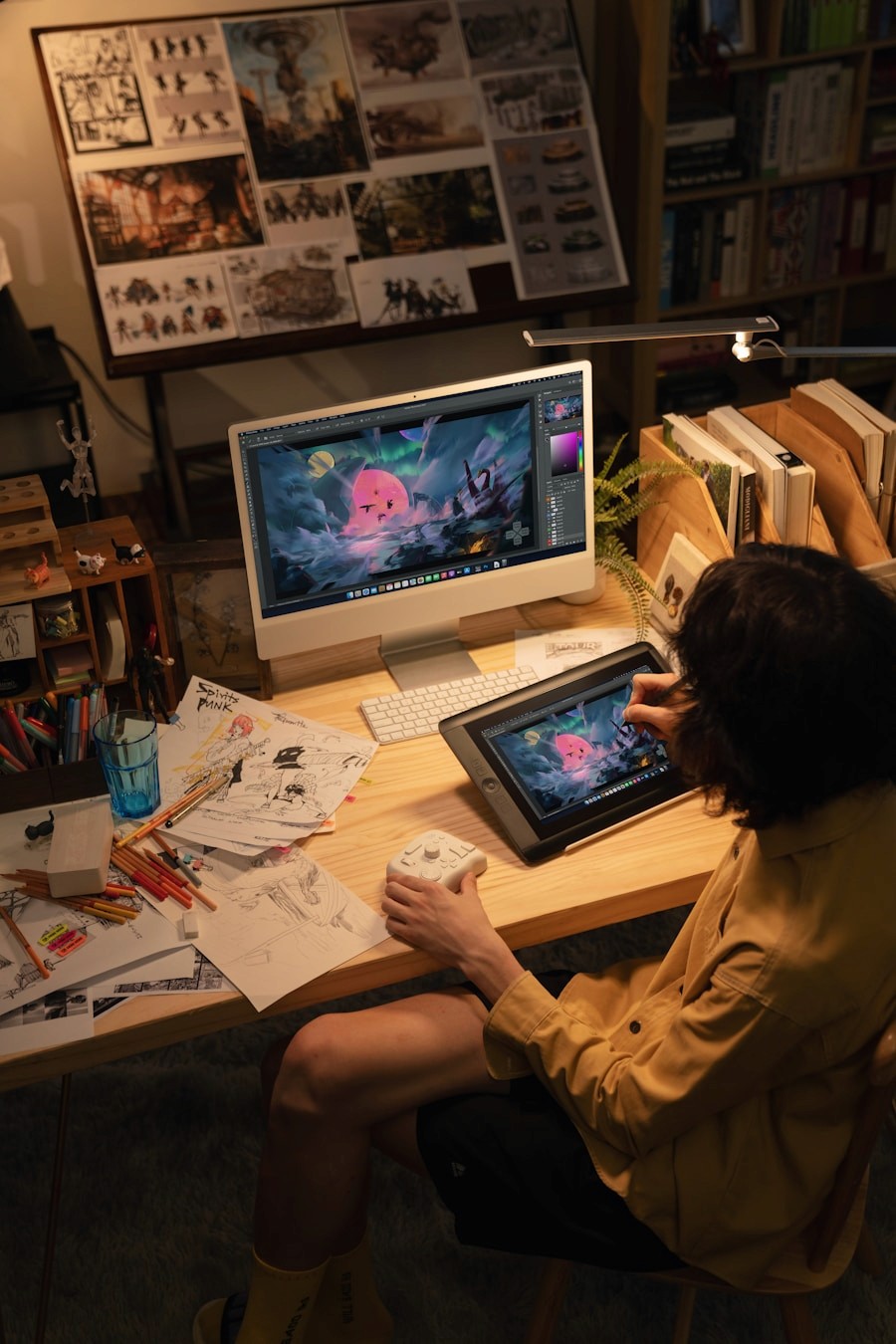 数字绘制练习作品示例